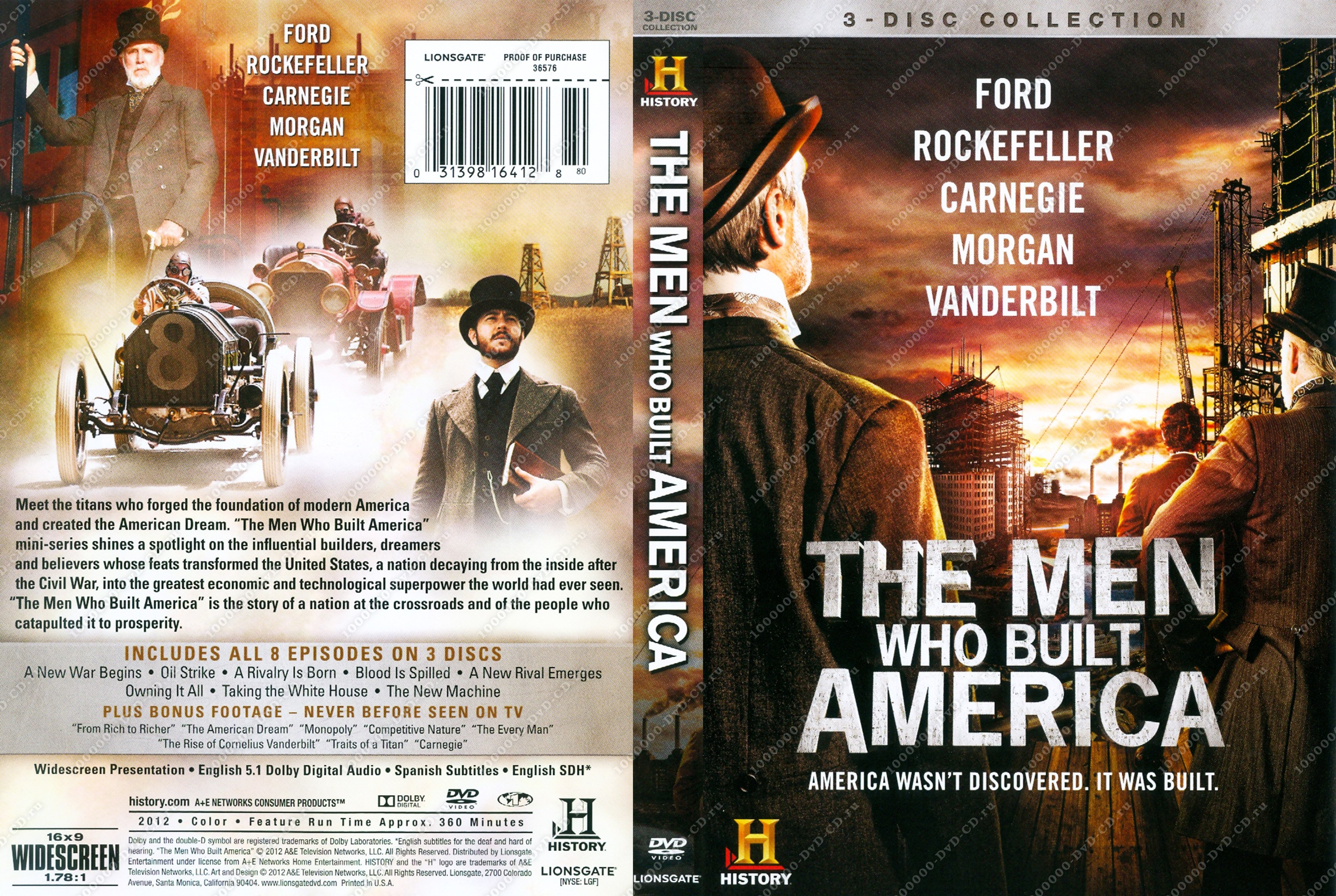 Купить недорого Люди, построившие Америку  The Men Who Built America  1  сезон: 1-8 серии из 8 в интернет магазине dvd cd дисков 1000000-DvD-CD.ru